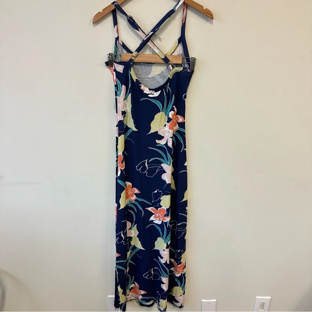 Volcom Navy Floral Maxi Sun Dress - Picture 4 of 10